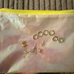 Assorted Rowan and Studs gold earrings